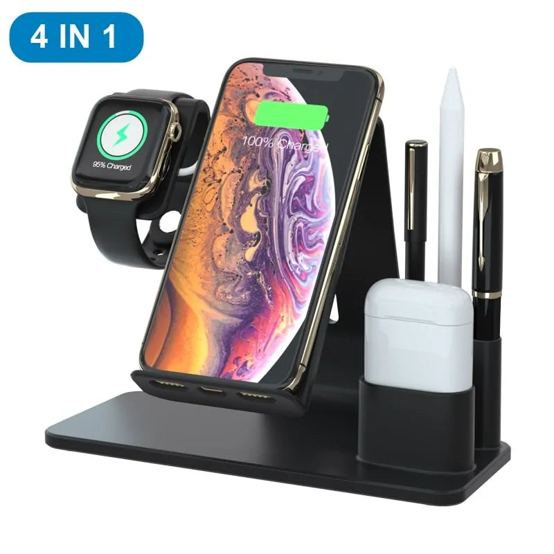 3 in 1 Qi Wireless  Charger Dock Stand