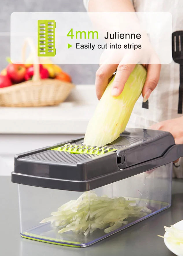 Vegetable Fruit Chopper Cutter Food Onion Veggie Dicer Slicer Kitchen