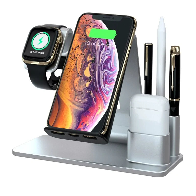 3 in 1 Qi Wireless  Charger Dock Stand