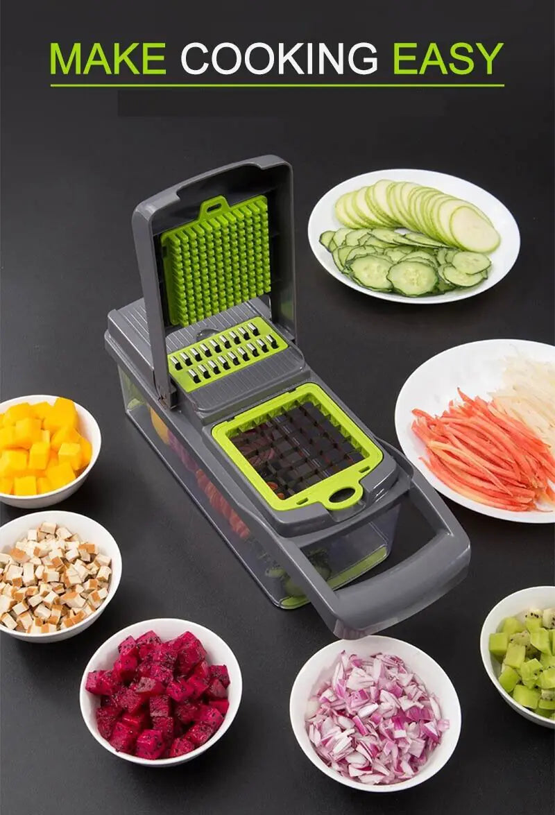 Vegetable Fruit Chopper Cutter Food Onion Veggie Dicer Slicer Kitchen