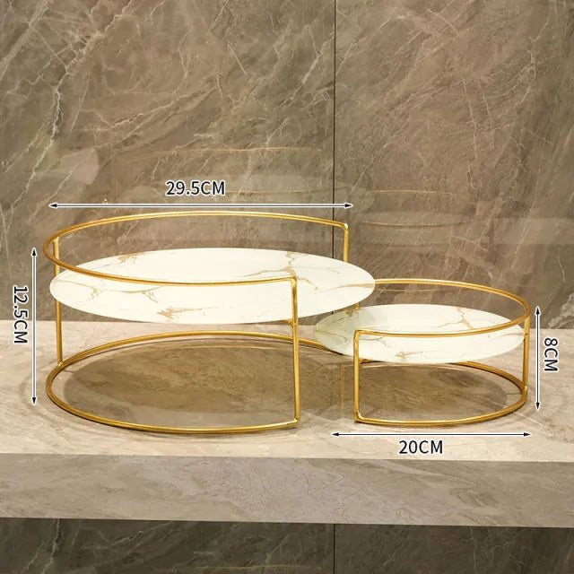 Bottom Marble Glass Plate Storage Rack